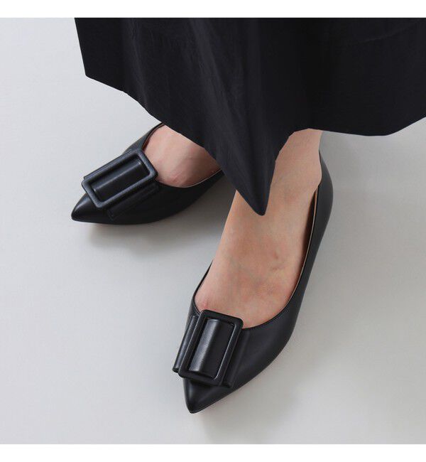 Demi-Luxe BEAMS 「Demi-Luxe BEAMS / バックル ポインテッドトゥ パンプス」|パンプス|