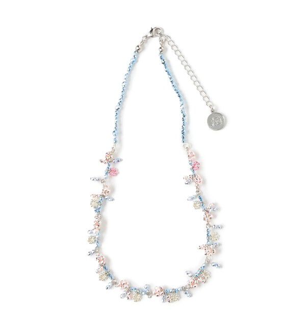 Ray BEAMS 「LOTUS PINK / twinkle リトル フラワー ネックレス」|ネックレス|PINK/BLUE