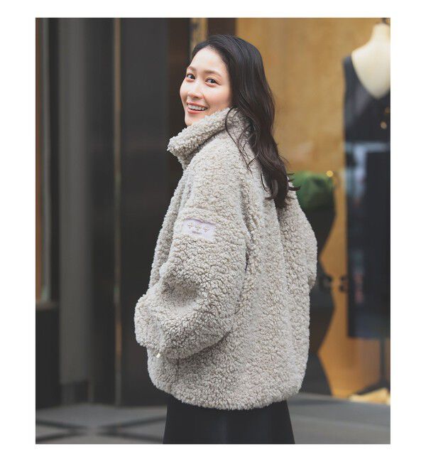 Demi-Luxe BEAMS 「【WEB限定】TATRAS / LUELA ボア ブルゾン」|ブルゾン・スタジャン|LIGHT.GREY