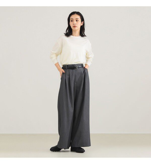 Demi-Luxe BEAMS 「【別注】SLOANE / ウール クルーネック ロングスリーブ」|Tシャツ・カットソー|