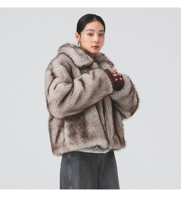 Ray BEAMS 「フェイクファー ショート ブルゾン」|ブルゾン・スタジャン|