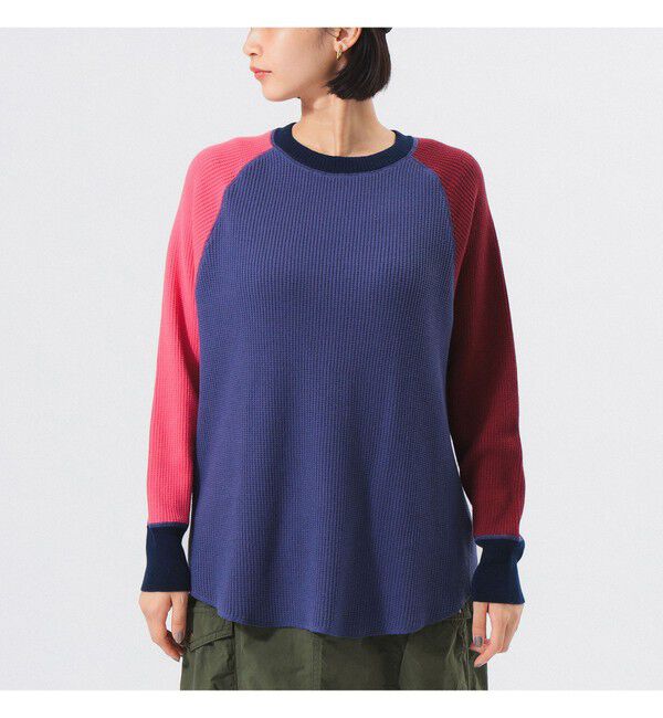 BEAMSBOY「14ゲージ ワッフル クルー」|ニット・セーター|