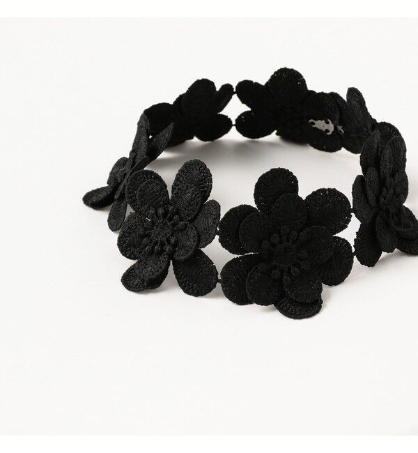 Ray BEAMS 「ビッグ フラワー ファブリック チョーカー」|ネックレス|