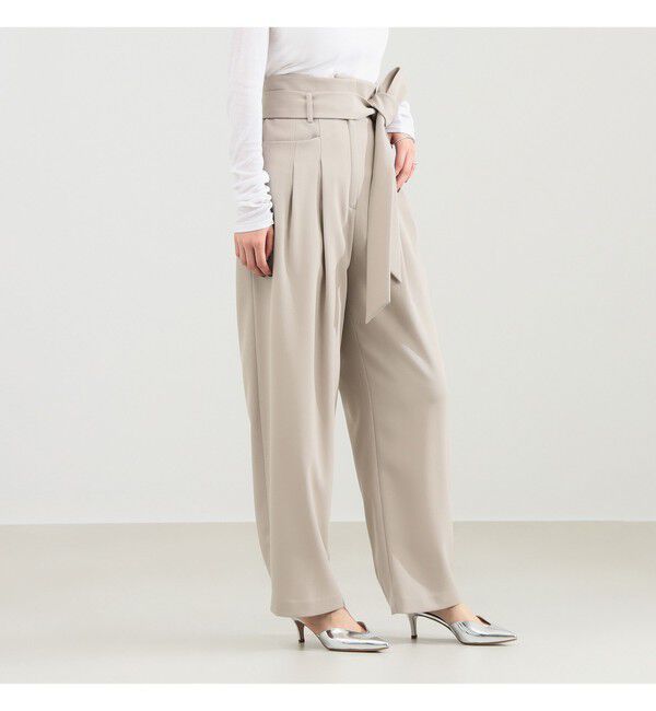 Demi-Luxe BEAMS 「ベルテッド カルゼ パンツ」|チノ|