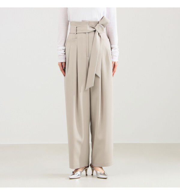 Demi-Luxe BEAMS 「ベルテッド カルゼ パンツ」|チノ|