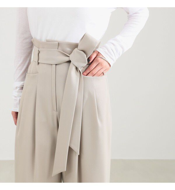 Demi-Luxe BEAMS 「ベルテッド カルゼ パンツ」|チノ|