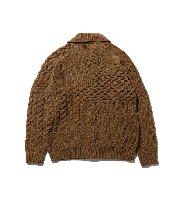 BEAMS PLUS「BEAMS PLUS / Cardigan Alan Patchwork」|カーディガン|