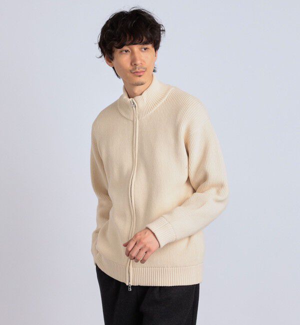 SHIPS any「SHIPS any: <ウォッシャブル> ドライバーズ アゼ編み ニット カーディガン◇」|カーディガン|ナチュラル