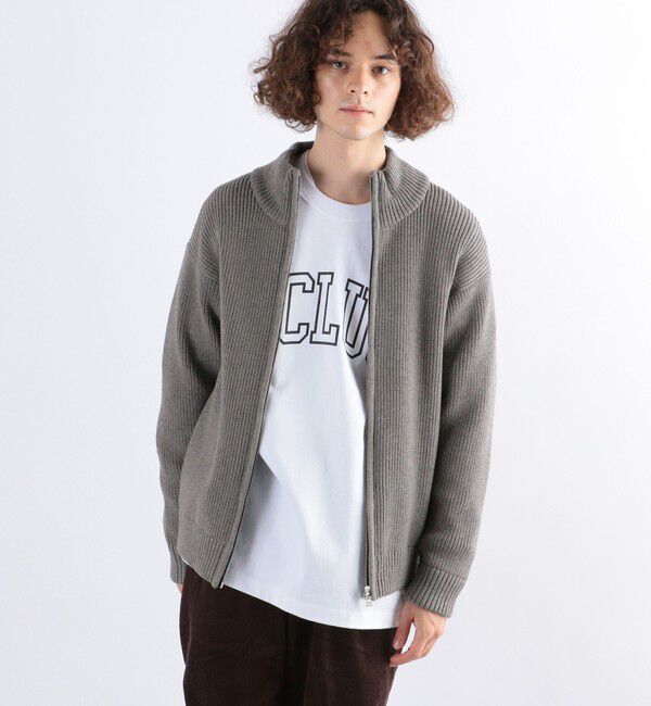 SHIPS any「SHIPS any: <ウォッシャブル> ドライバーズ アゼ編み ニット カーディガン◇」|カーディガン|グレー