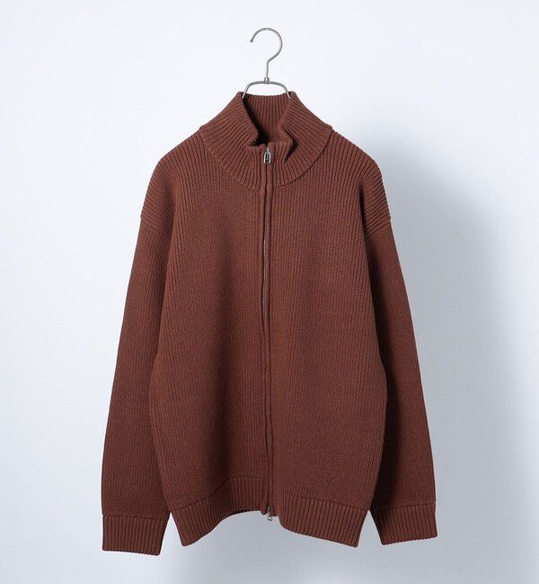 SHIPS any「SHIPS any: <ウォッシャブル> ドライバーズ アゼ編み ニット カーディガン◇」|カーディガン|ダークブラウン