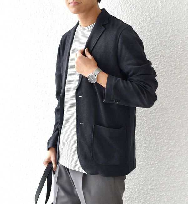SHIPS any「SHIPS any:〈洗濯機可能〉ライト ニット ジャケット 25SS◇」|テーラードジャケット|