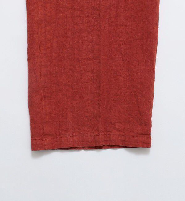 SHIPS「BATEAUX DE SHIPS: リネン ガーメントダイ ワイド イージーパンツ」|チノ|