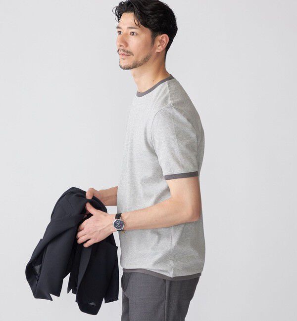 SHIPS「SHIPS: バーズアイ クルーネック Tシャツ」|Tシャツ・カットソー|