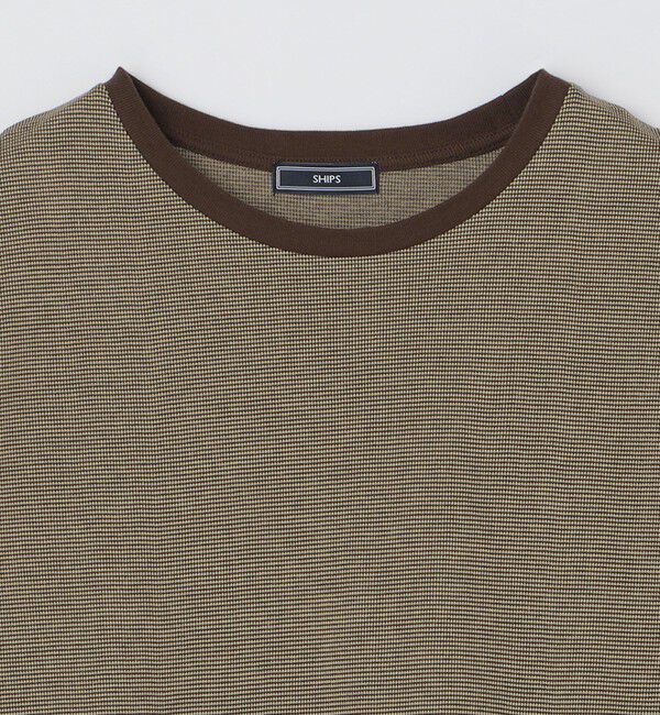 SHIPS「SHIPS: バーズアイ クルーネック Tシャツ」|Tシャツ・カットソー|