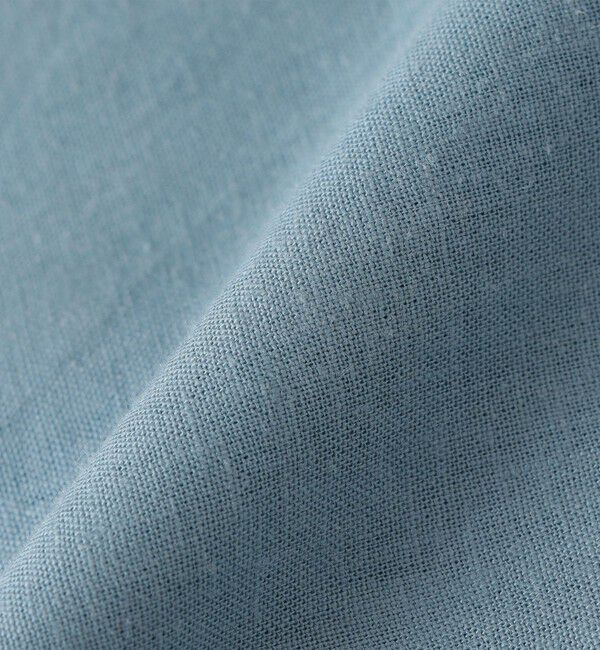 SHIPS any「SHIPS any:〈洗濯機可能〉リネン / レーヨン バンド スキッパー ハーフスリーブ プルオーバー シャツ◇」|シャツ・ブラウス|