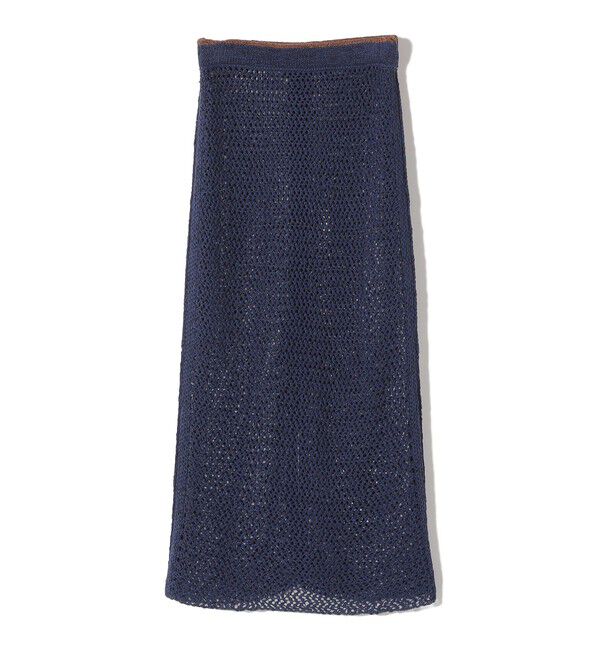 SHIPS for women「LOGAN KNITTING MILLS:〈手洗い可能〉クロシェ スカート」|スカート|
