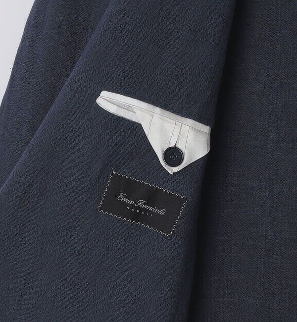 SHIPS「【SHIPS別注】Errico Formicola: リネン キャンバス ダブルジャケット」|テーラードジャケット|