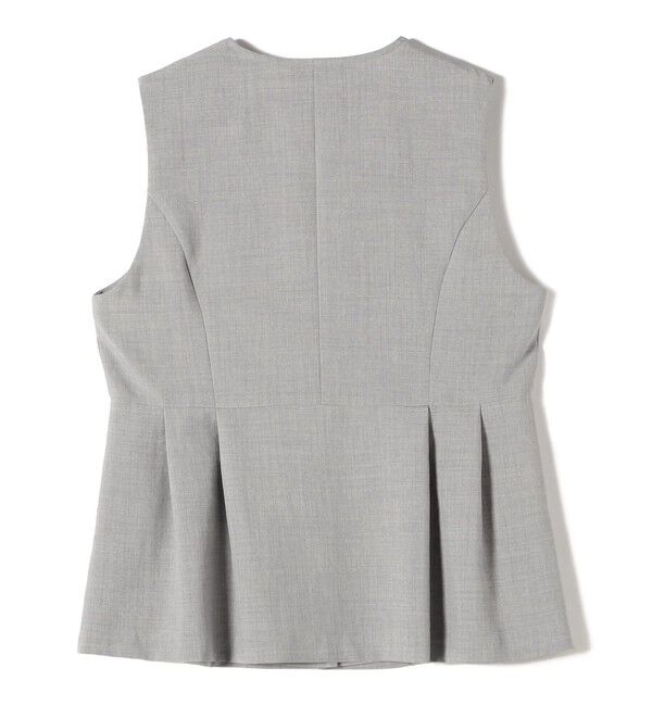 SHIPS Colors 「SHIPS Colors:〈洗濯機可能〉リネンライク ペプラム ベスト◇」|ベスト・ジレ|