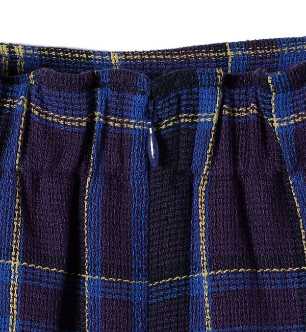 SHIPS Colors 「SHIPS Colors:〈手洗い可能〉カラミ チェック フロントスリット スカート」|タイト|