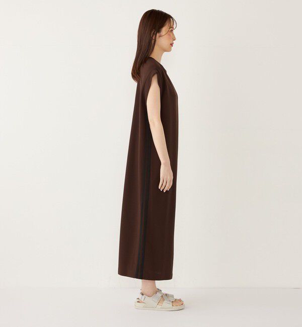 SHIPS Colors 「SHIPS Colors:〈手洗い可能〉カットジョーゼット サイドライン ワンピース」|ワンピース|