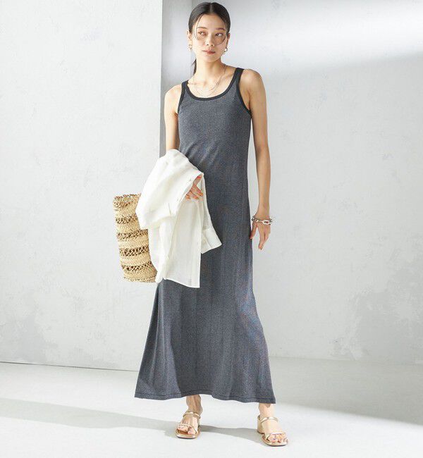 SHIPS for women「【SHIPS別注】miller:〈洗濯機可能〉ボーダー タンクトップ ワンピース」|ワンピース|