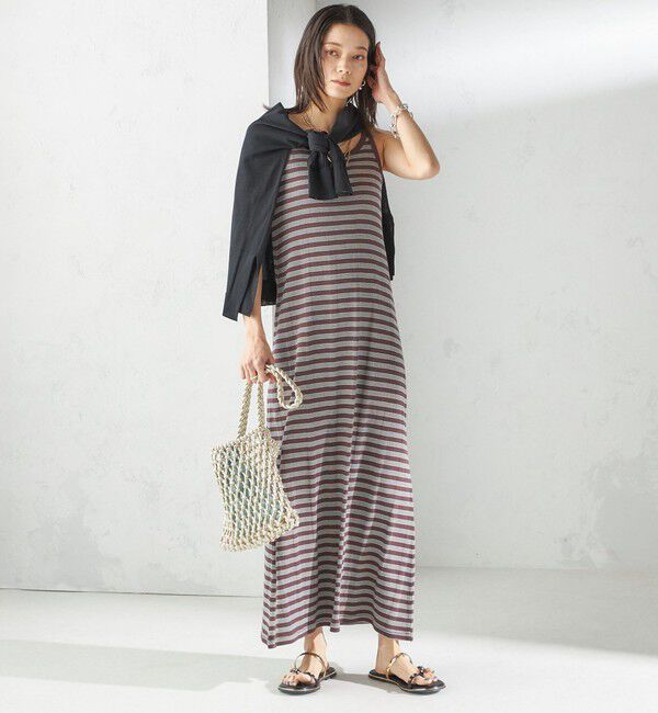 SHIPS for women「【SHIPS別注】miller:〈洗濯機可能〉ボーダー タンクトップ ワンピース」|ワンピース|