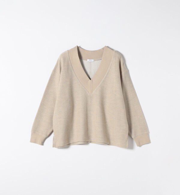 SHIPS any「SHIPS any:〈手洗い可能〉サカリバ 深Vネック ルーズ プルオーバー」|Tシャツ・カットソー|