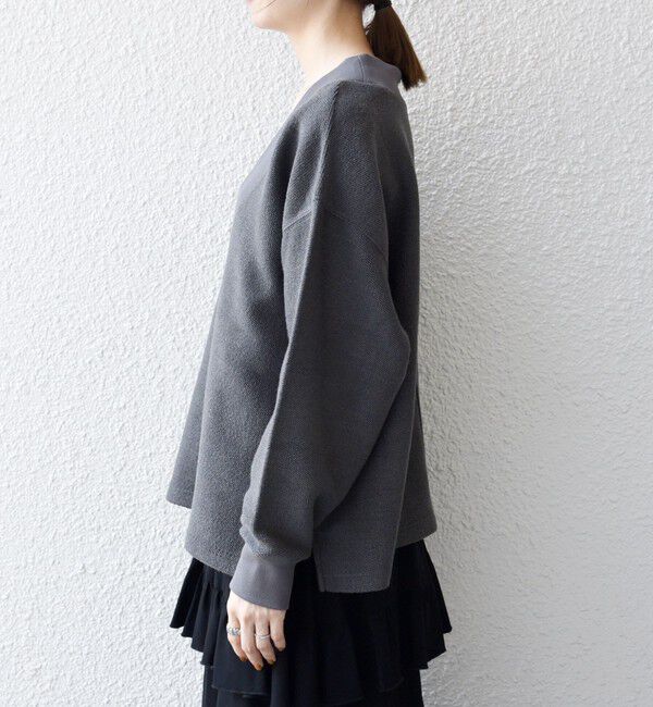 SHIPS any「SHIPS any:〈手洗い可能〉サカリバ 深Vネック ルーズ プルオーバー」|Tシャツ・カットソー|