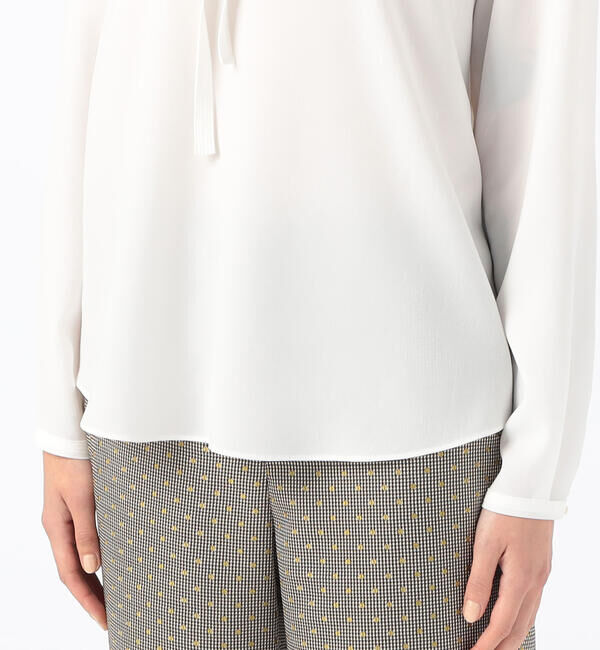 TOMORROWLAND collection「ポリエステルアムンゼン ボウタイブラウス」|シャツ・ブラウス|