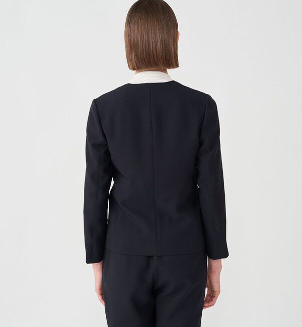 Ballsey「コンフォートストレッチツイル ノーカラージャケット」|ノーカラージャケット|