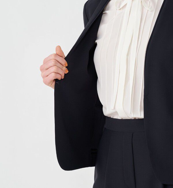 Ballsey「コンフォートストレッチツイル ノーカラージャケット」|ノーカラージャケット|