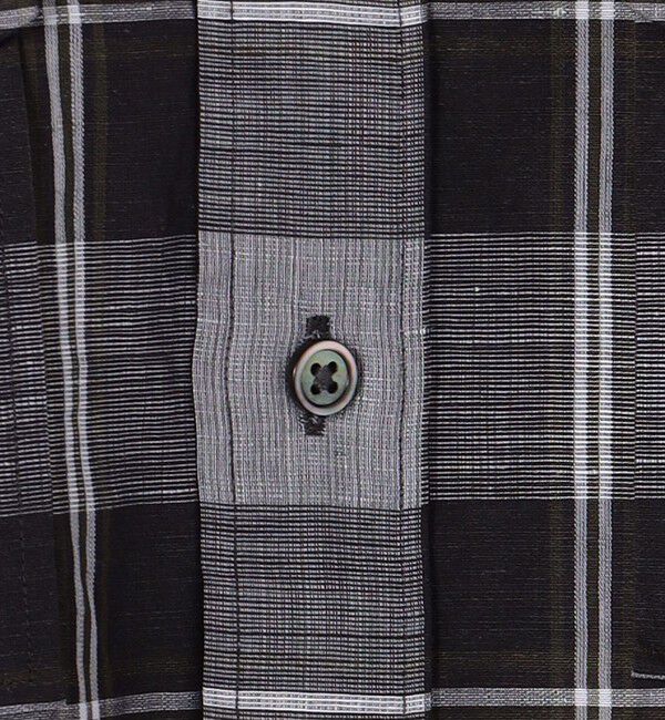 TOMORROWLAND MENS「コットンリネン マドラスチェック サファリシャツ」|シャツ・ブラウス|