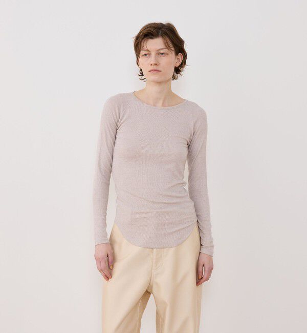 GALERIE VIE「レーヨンカシミヤジャージー クルーネックプルオーバー」|Tシャツ・カットソー|