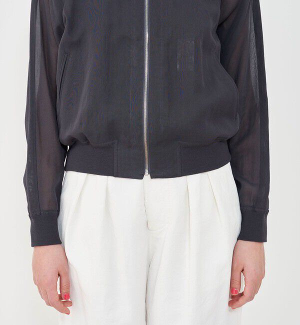 GALERIE VIE「ボイルワッシャー ラグランスリーブブルゾン」|ブルゾン・スタジャン|