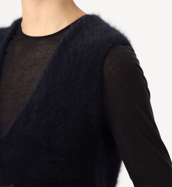 DES PRES「フォックスカシミヤ Vネックベスト」|ベスト・ジレ|