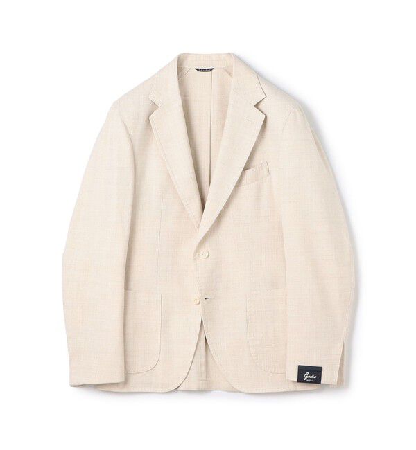 TOMORROWLAND BUYING WEAR「GABO コットンポリエステルリネン シングルブレステッド2Bジャケット」|テーラードジャケット|41 ホワイト