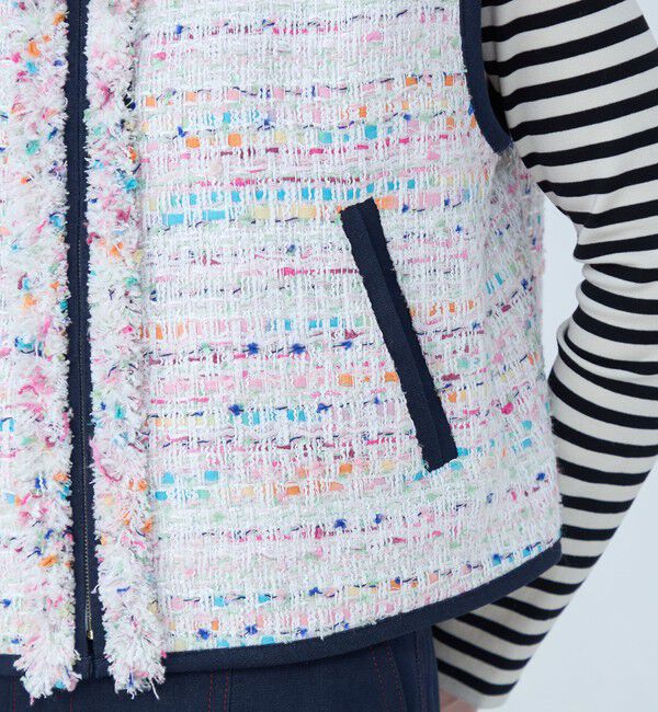 TOMORROWLAND collection「パステルファンシー デニムコンビジレ」|ベスト・ジレ|