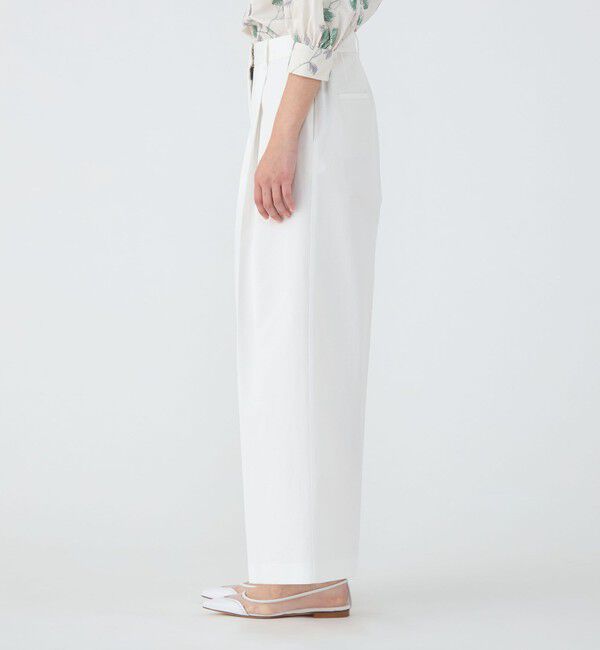 TOMORROWLAND collection「コットンカツラギ タックワイドパンツ」|その他|