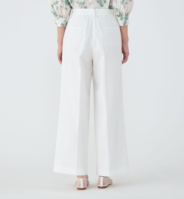 TOMORROWLAND collection「コットンカツラギ タックワイドパンツ」|その他|