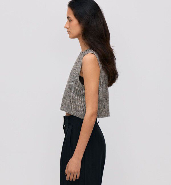 BACCA「オーロラフィルム リネンベスト」|ニット・セーター|