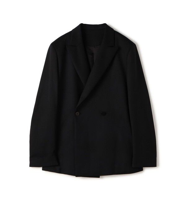 Edition「Super160's ウールツイル ダブルジャケット」|テーラードジャケット|19 ブラック