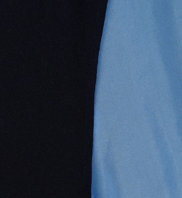 MACPHEE「ファブリックコンビ ハーフスリーブプルオーバー」|ニット・セーター|