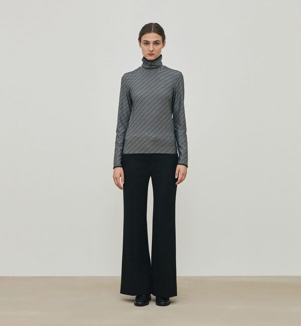 DES PRES「ダイアゴナルジャージー タートルネックプルオーバー」|Tシャツ・カットソー|