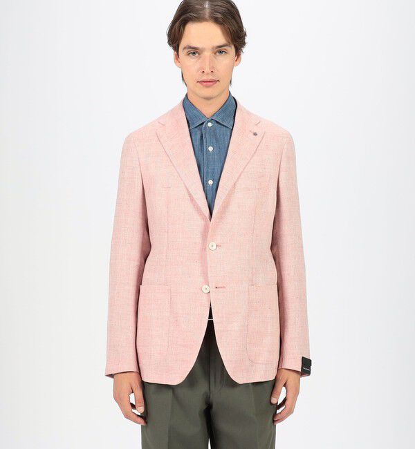 TOMORROWLAND BUYING WEAR「TAGLIATORE G-DAKAR22K リネンウール シングルブレステッド2Bジャケット」|テーラードジャケット|