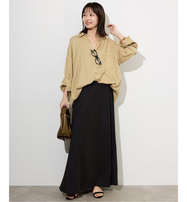 SLOBE IENA「《3サイズ展開/追加3》フィブリルマーメイドフレアスカート」|スカート|