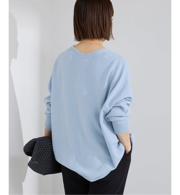 IENA「《追加5》Fineニュージーウール ニュアンス Vプルオーバー」|ニット・セーター|