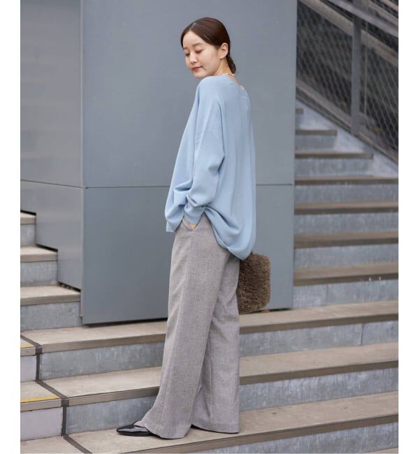 IENA「《追加5》Fineニュージーウール ニュアンス Vプルオーバー」|ニット・セーター|