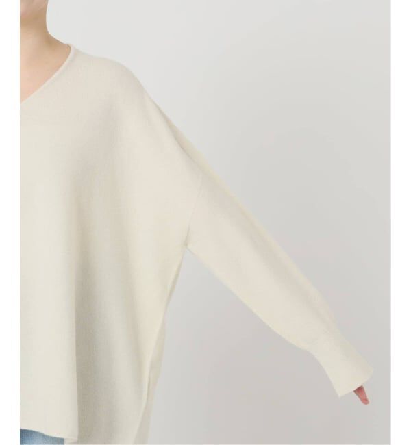 IENA「《追加5》Fineニュージーウール ニュアンス Vプルオーバー」|ニット・セーター|