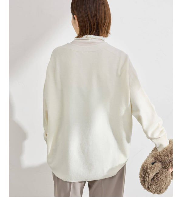 IENA「《追加5》Fineニュージーウール ニュアンス Vプルオーバー」|ニット・セーター|