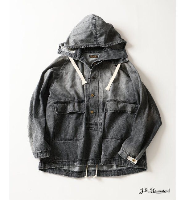 J.S.Homestead「ガナーズ デニム オーバー スモック」|その他|ブラック